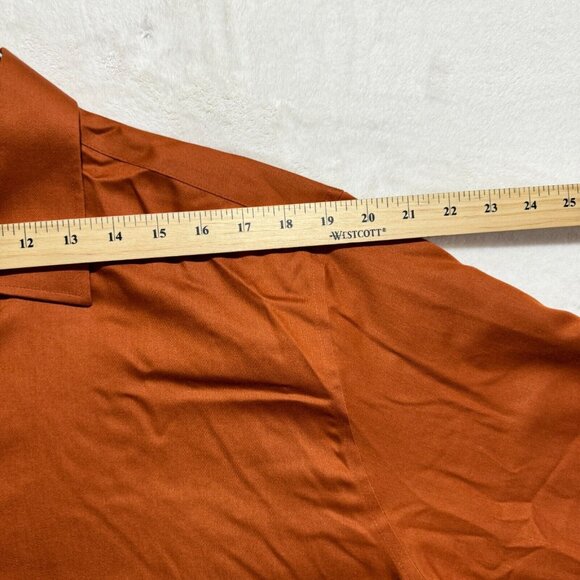 Bellissimo Dress Shirt Long Sleeve Button Up Modern Fit Mens Size 18T - 34/35 - Picture 7 of 10